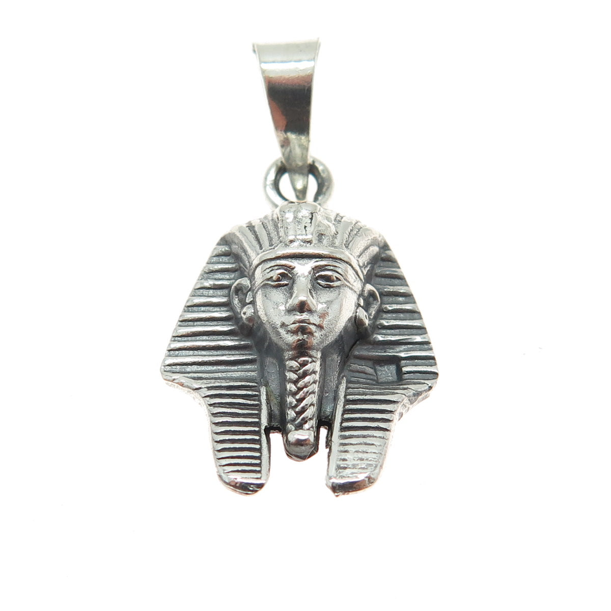 800 Silver Vintage Egypt Tutankhamun Pharaoh Minimalist Pendant