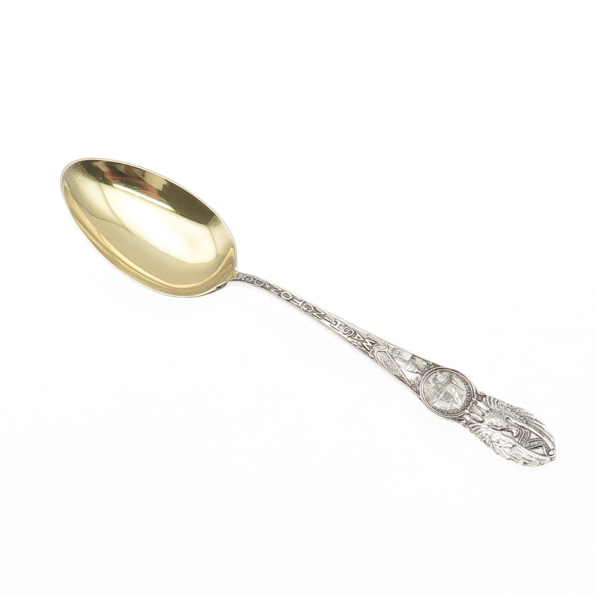 Manchester 925 Sterling Silver Antique Art Deco Washington DC Coffee Spoon