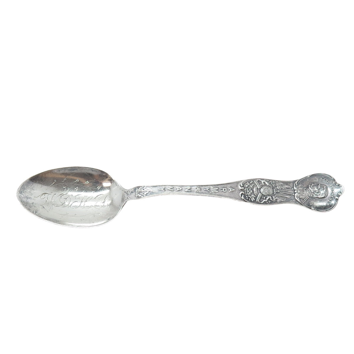 RODEN BROS 925 Sterling Silver Antique Earl Kitchener Army & Navy Coffee Spoon