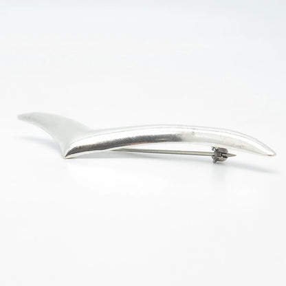 925 Sterling Silver Vintage Mexico Check Mark Pin Brooch