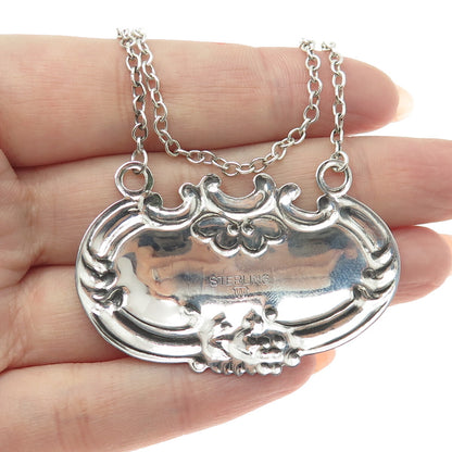 WALLACE 925 Sterling Silver Antique Art Deco "Brandy" Bottle Tag