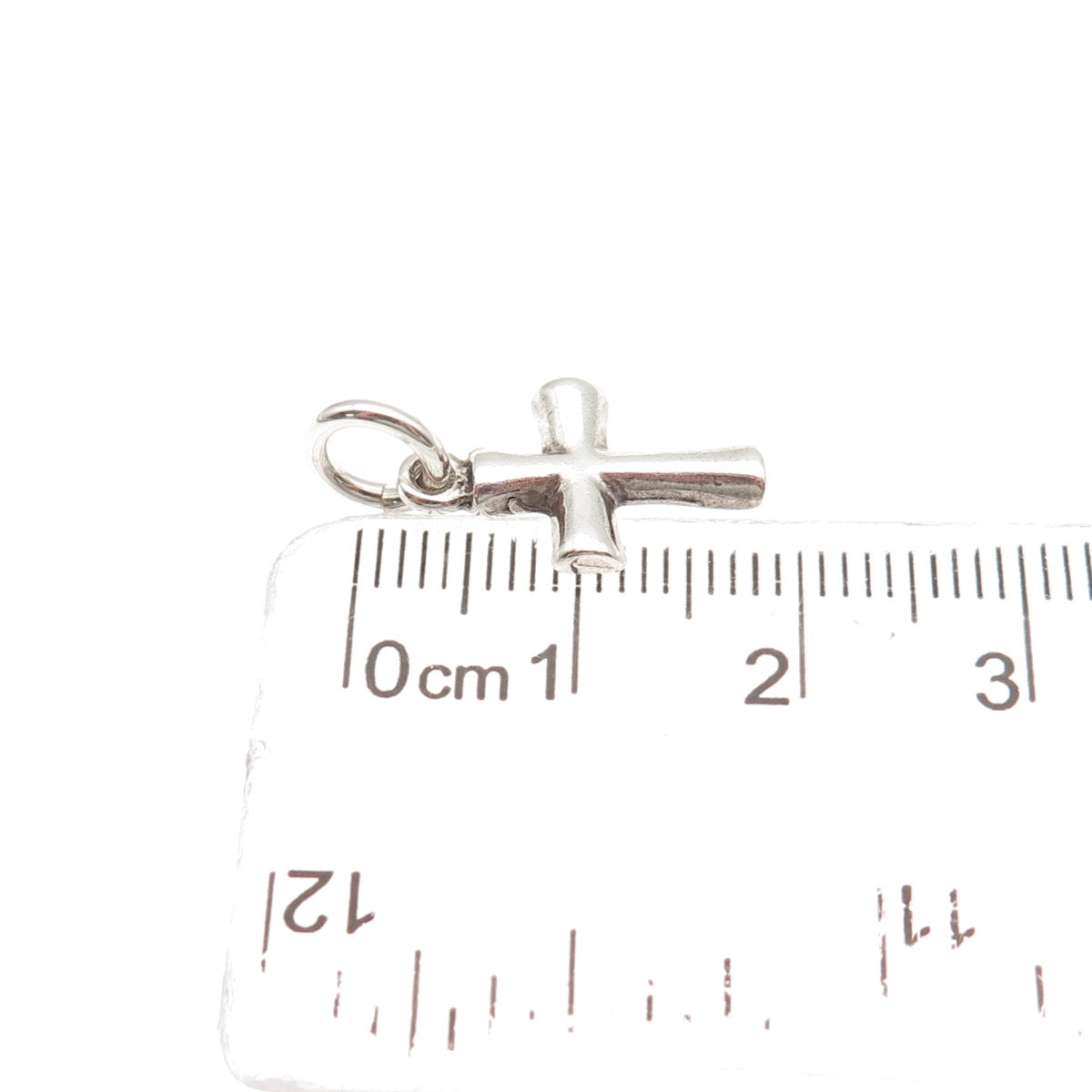 Sunwest 925 Sterling Silver Vintage Cross Oxidized Mini Charm Pendant