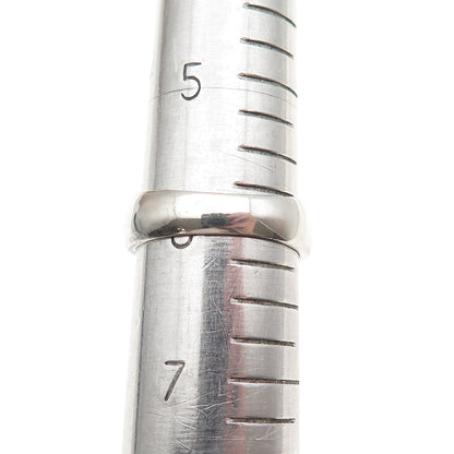925 Sterling Silver Vintage Modernist Arrow Oxidized Ring Size 6