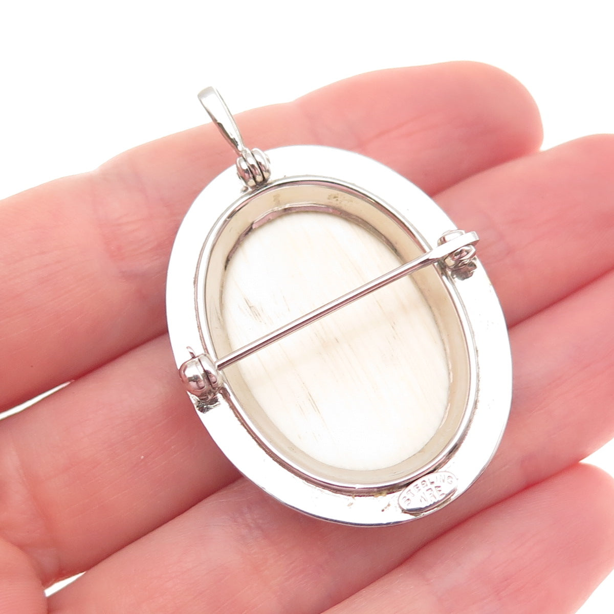 WRE W.E. Richards 925 Sterling Silver Vintage Minutemen Pin Brooch / Pendant