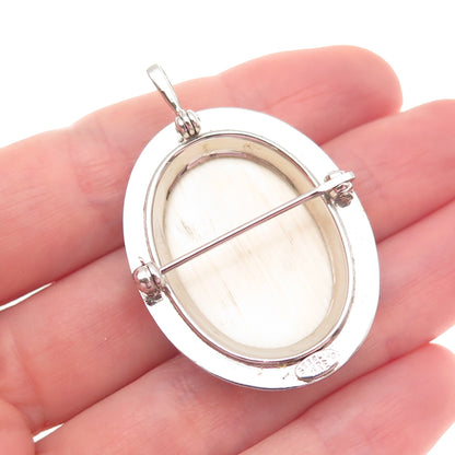 WRE W.E. Richards 925 Sterling Silver Vintage Minutemen Pin Brooch / Pendant