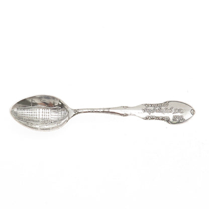 925 Sterling Silver Antique Art Deco Washington DC Coffee Spoon