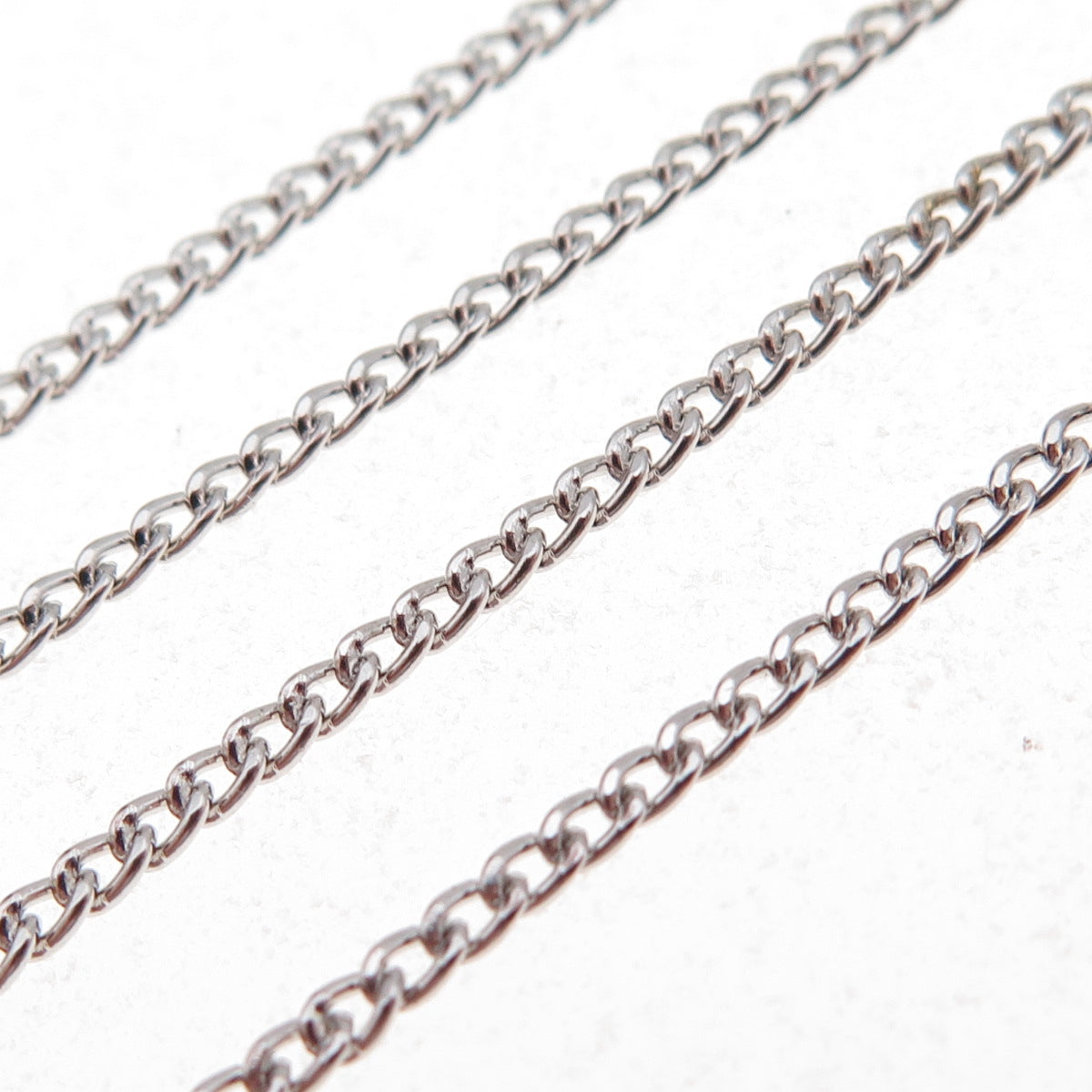 Caco 925 Sterling Silver Vintage Curb Chain Necklace 24"