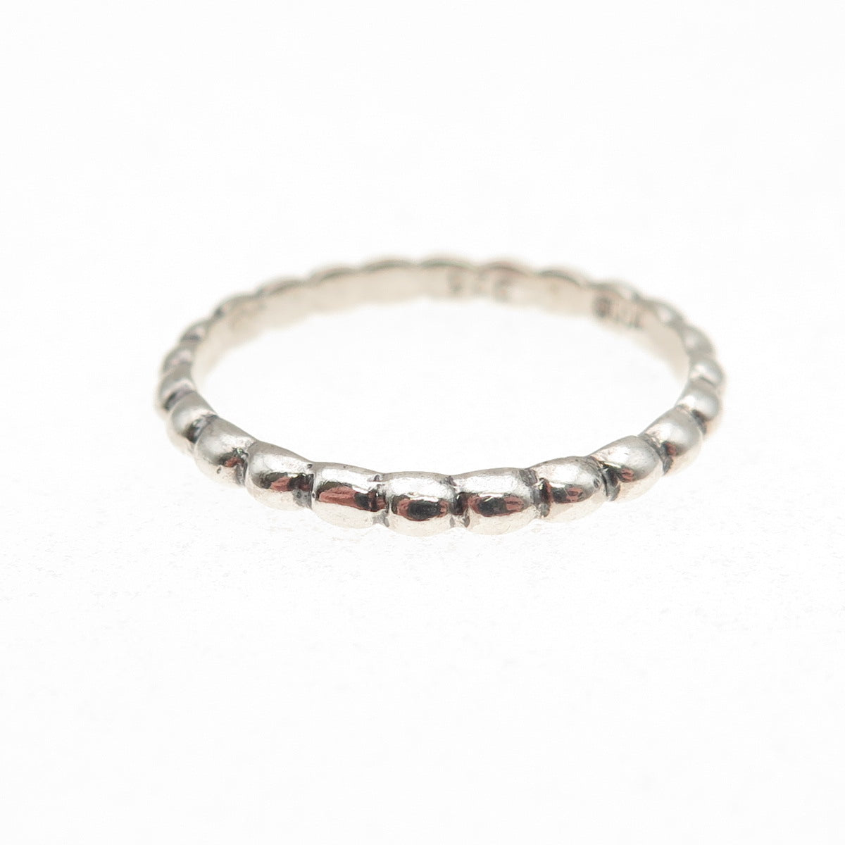 JGD Janice Girardi 925 Sterling Silver Vintage Bubble Stackable Band Ring Size 8