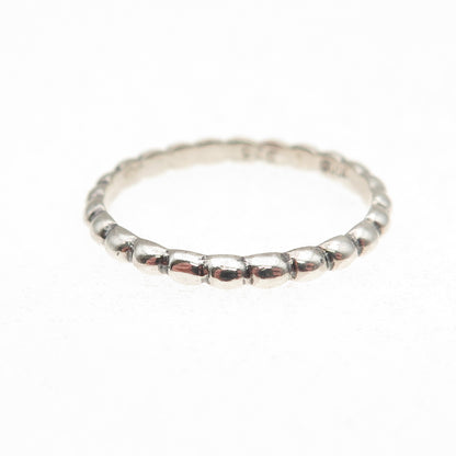 JGD Janice Girardi 925 Sterling Silver Vintage Bubble Stackable Band Ring Size 8