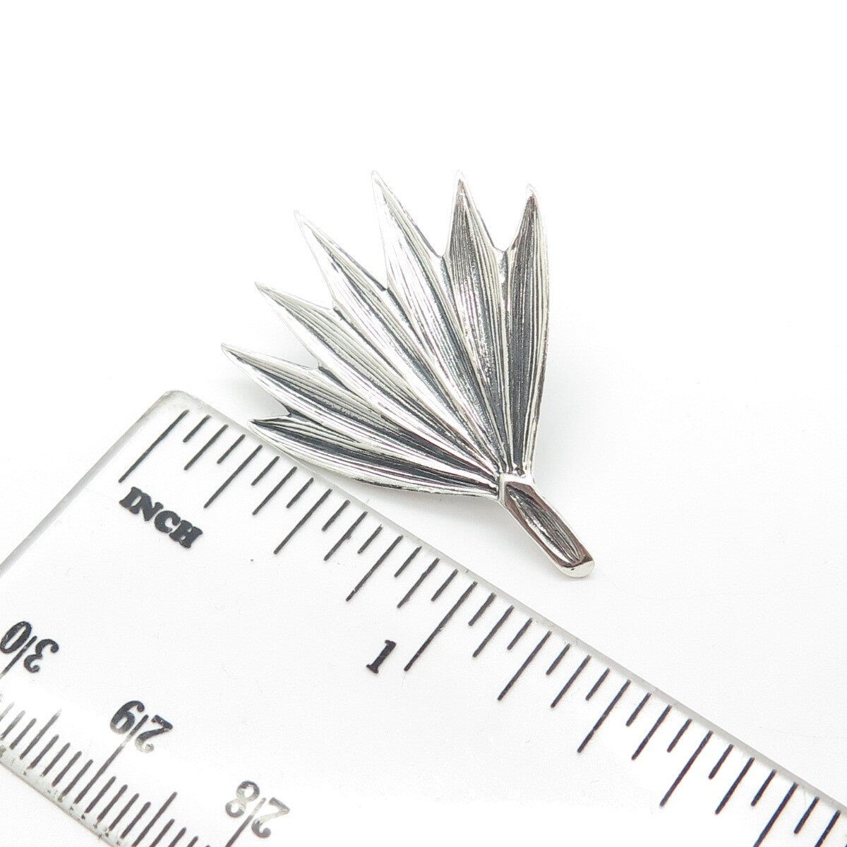 925 Sterling Silver Vintage 2006 "Woodlands Trail & Park" Leaf Pin