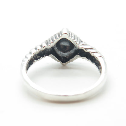 CHAPAL ZENRAY 925 Sterling Silver Vintage Cross Ring Size 9