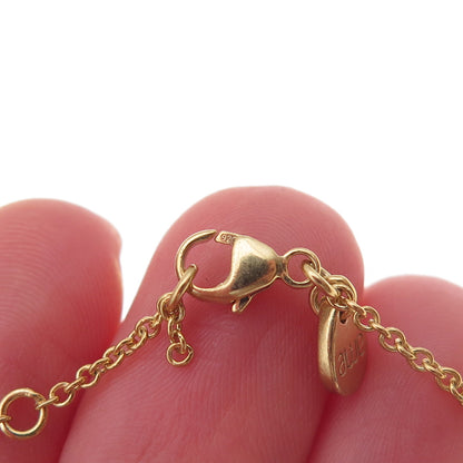 Awe Inspired 925 Sterling Gold Plated Real Diamond Phoenix ID Bracelet 6-6.75"