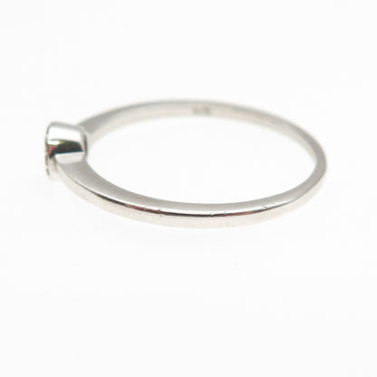 925 Sterling Silver Round-Cut C Z Circle of Life Ring Size 9.25