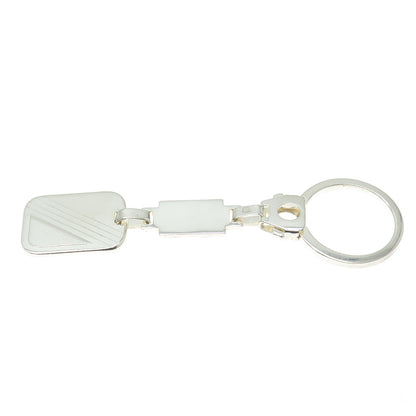 925 Sterling Silver Vintage Italy Tag Fob Key Ring Holder