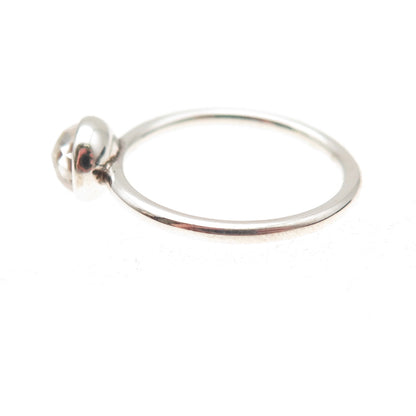 Pandora 925 Sterling Silver Clear Crystal Poetic Droplet Ring Size 6
