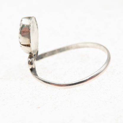 Old Pawn 925 Sterling Silver Vintage Southwestern MOP Tribal Ring Size 7.75