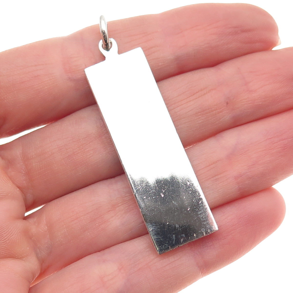 Carr’s of Sheffield 925 Sterling Silver Vintage 1977 Bar Charm Pendant