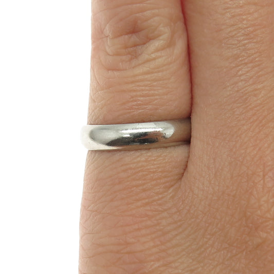 UNCAS 925 Sterling Silver Vintage Classic Band Oxidized Ring Size 6.25