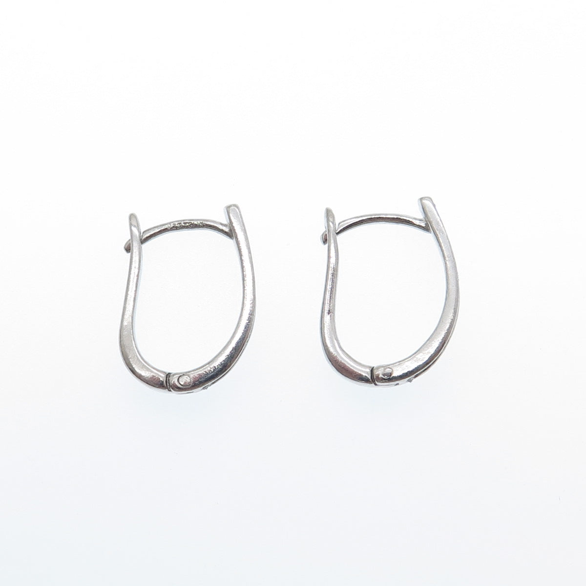 925 Sterling Silver Diamond-Illusion Hoop Earrings