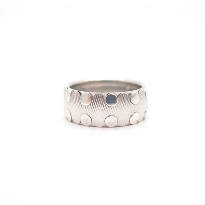 925 Sterling Silver Neos Striped Band Ring Size 7
