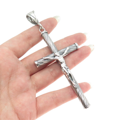 925 Sterling Silver Vintage Crucifix Cross Pendant