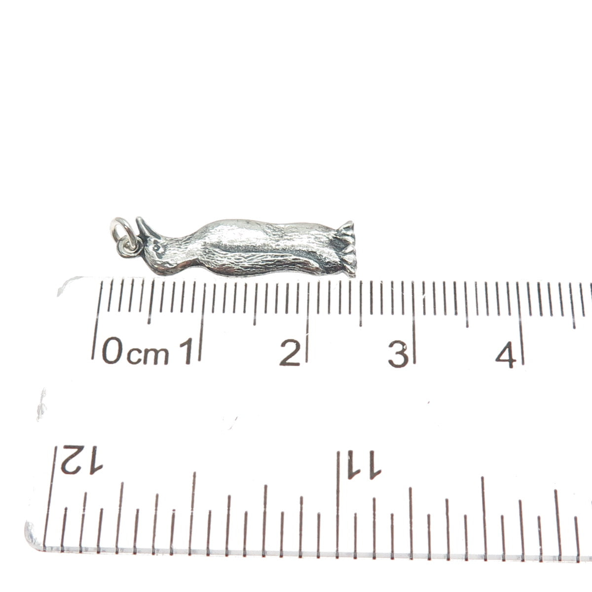 925 Sterling Silver Vintage Pinguin Oxidized Charm Pendant
