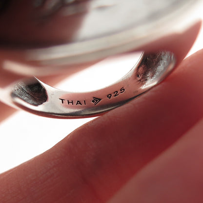 Silpada 925 Sterling Silver Vintage Roman Coin Oxidized Ring Size 7