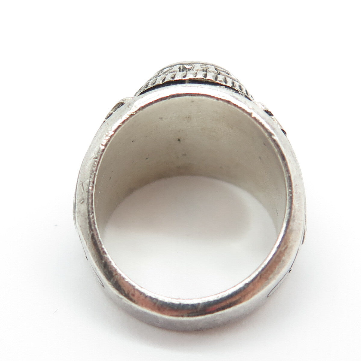 REED 925 Sterling Silver Glass Public School 112 Dutch Kills 2007 Ring Size 6.25