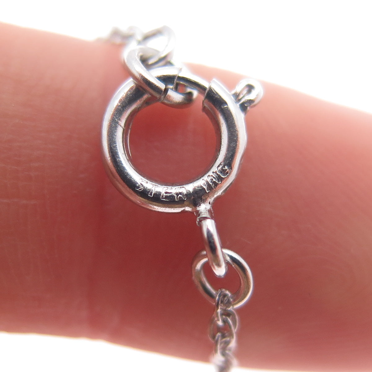 925 Sterling Silver Vintage Double Curb Link Bracelet 7"