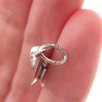 Beau 925 Sterling Silver Vintage Graduation Hat 3D Mini Charm Pendant