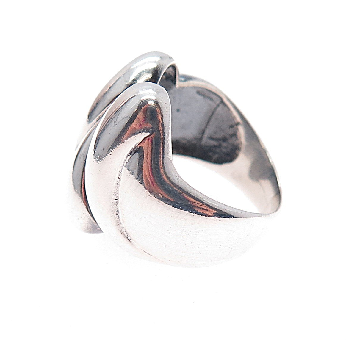 MWS Mark Wasserman Samara 925 Sterling Silver Vintage Modernist Ring Size 6.5