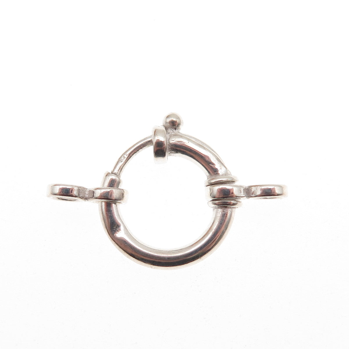 925 Sterling Silver Vintage Bracelet / Necklace Spring Ring Lock Clasp