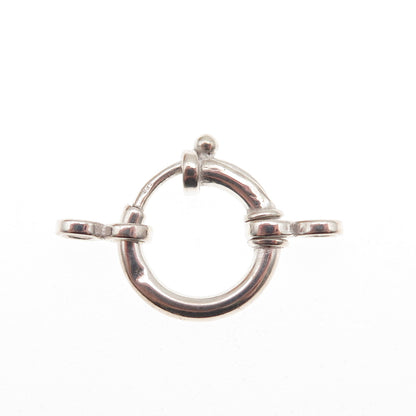 925 Sterling Silver Vintage Bracelet / Necklace Spring Ring Lock Clasp