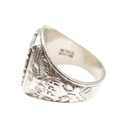 Balfour 925 Sterling Silver Vintage FAA Vocational Agriculture Ring Size 11