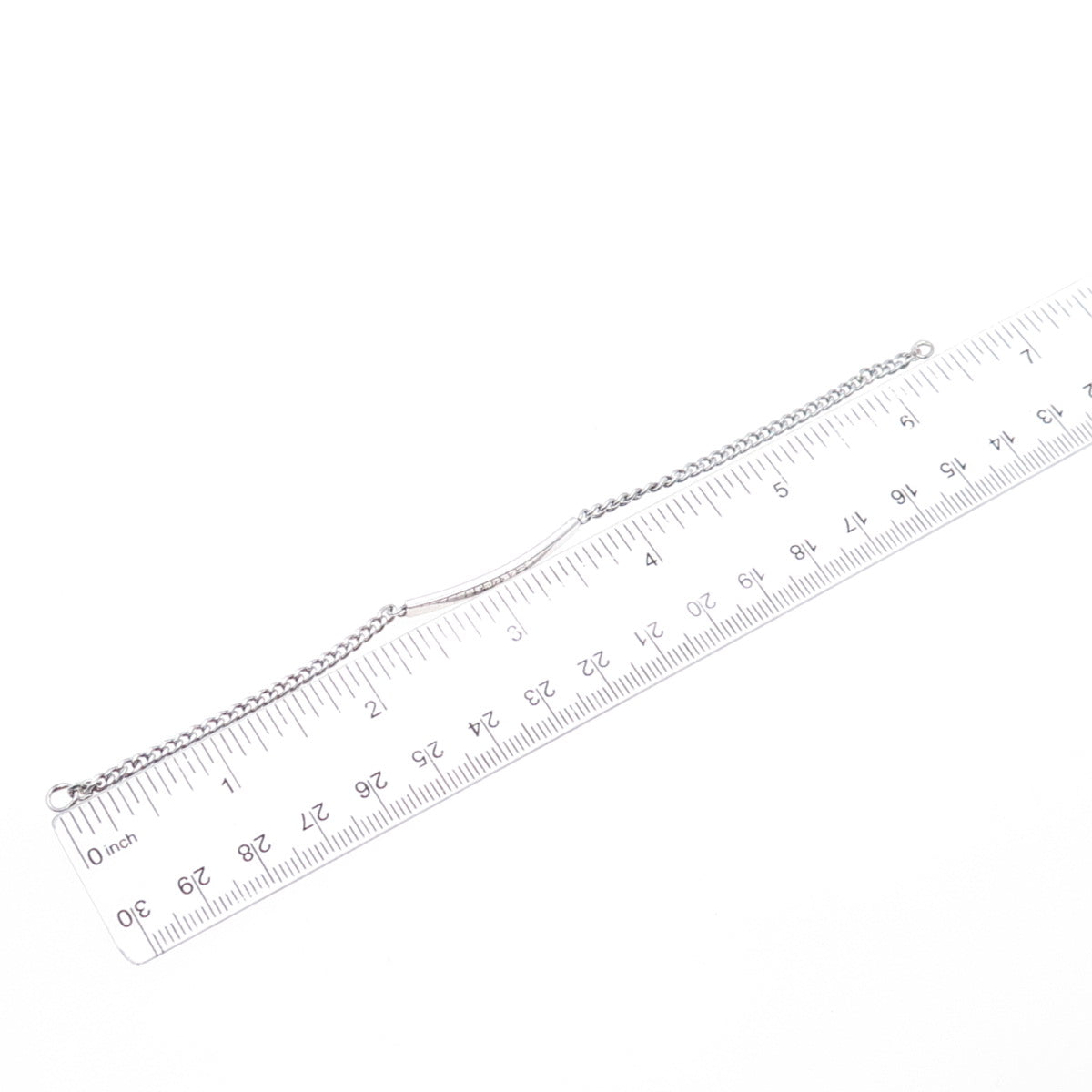 TIFFANY & CO. 925 Sterling Silver Vintage Eric ID Bracelet 6.5" (missing lock)