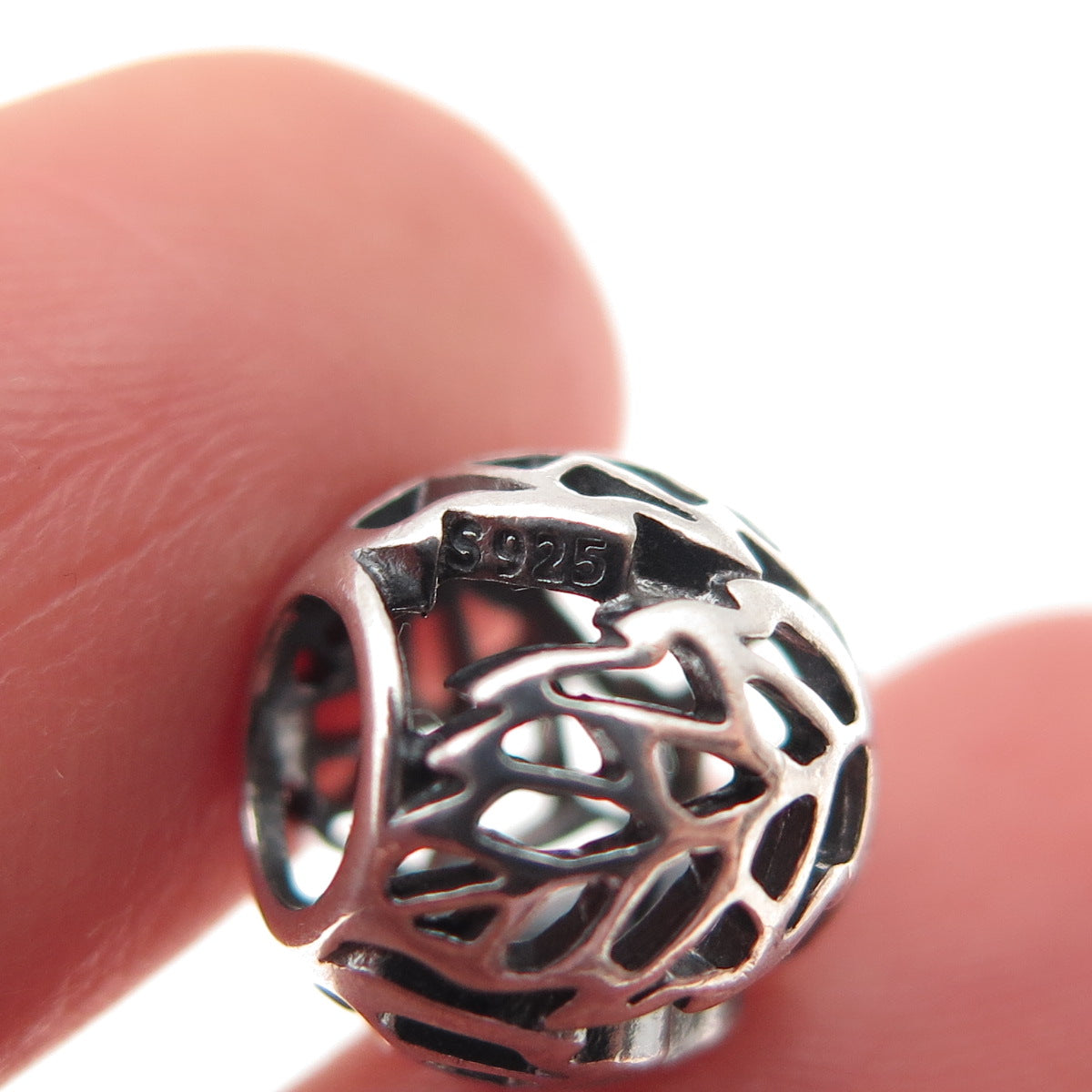 PANDORA 925 Sterling Silver Autumn Bliss Leaves Slide Bead Charm