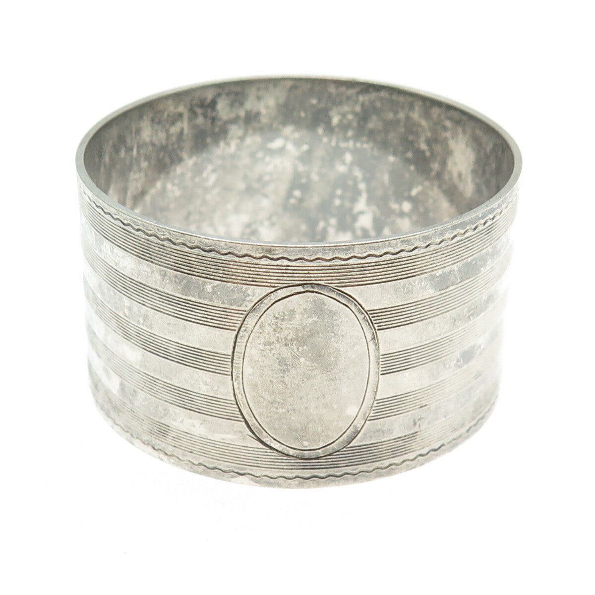 SIMONS BROTHERS Sterling Silver Antique Art Deco Engravable Napkin Ring Holder
