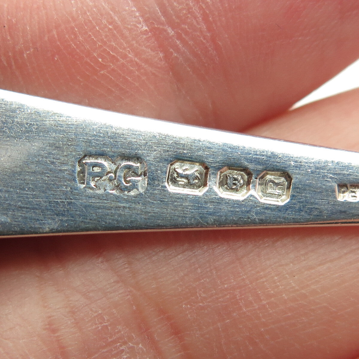 PETER GUILLE 925 Sterling Silver Vintage London 1952 Salt & Spices Spoon
