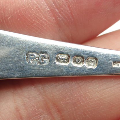 PETER GUILLE 925 Sterling Silver Vintage London 1952 Salt & Spices Spoon
