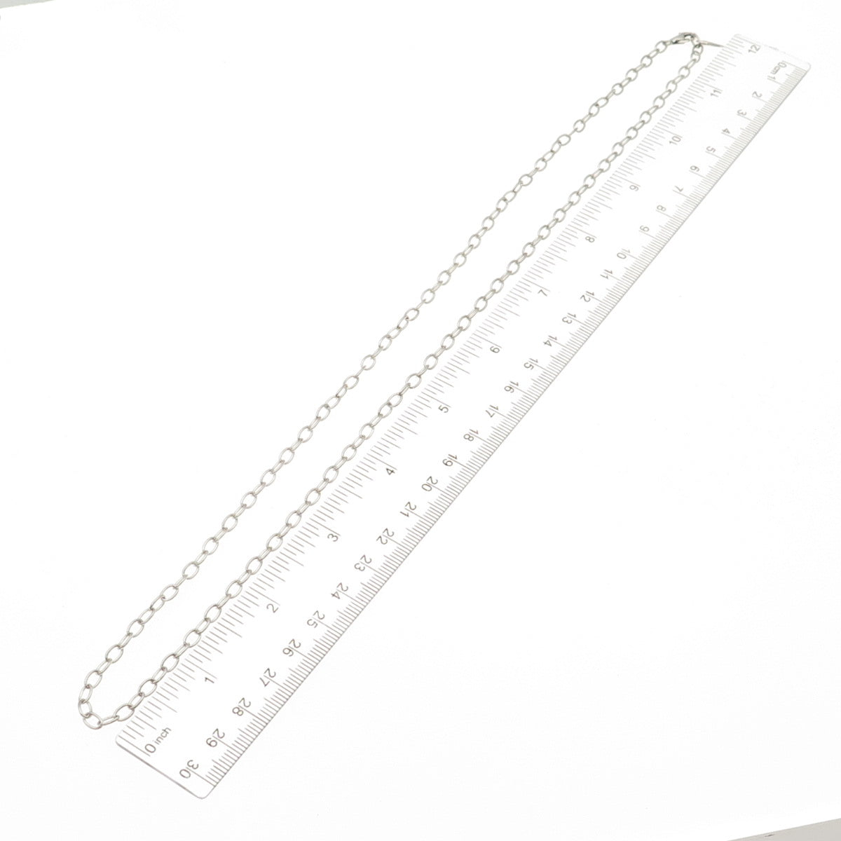 Robert Lee Morris 925 Sterling Silver Vintage Oval Chain Necklace 24"