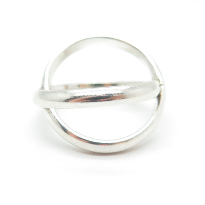 925 Sterling Silver Vintage Crisscross Ring Size 6.5