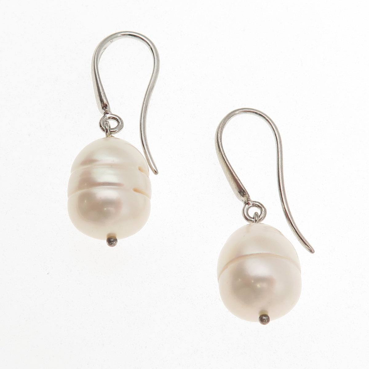 Honora 925 Sterling Silver Real Baroque Pearl Dangle Earrings