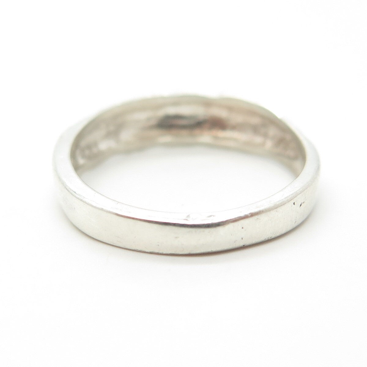 925 Sterling Silver Vintage Twisted Dome Ring Size 6.75
