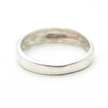 925 Sterling Silver Vintage Twisted Dome Ring Size 6.75