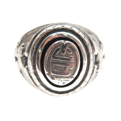925 Sterling Silver Vintage 1975 McCallie School Engraved Ring Size 8
