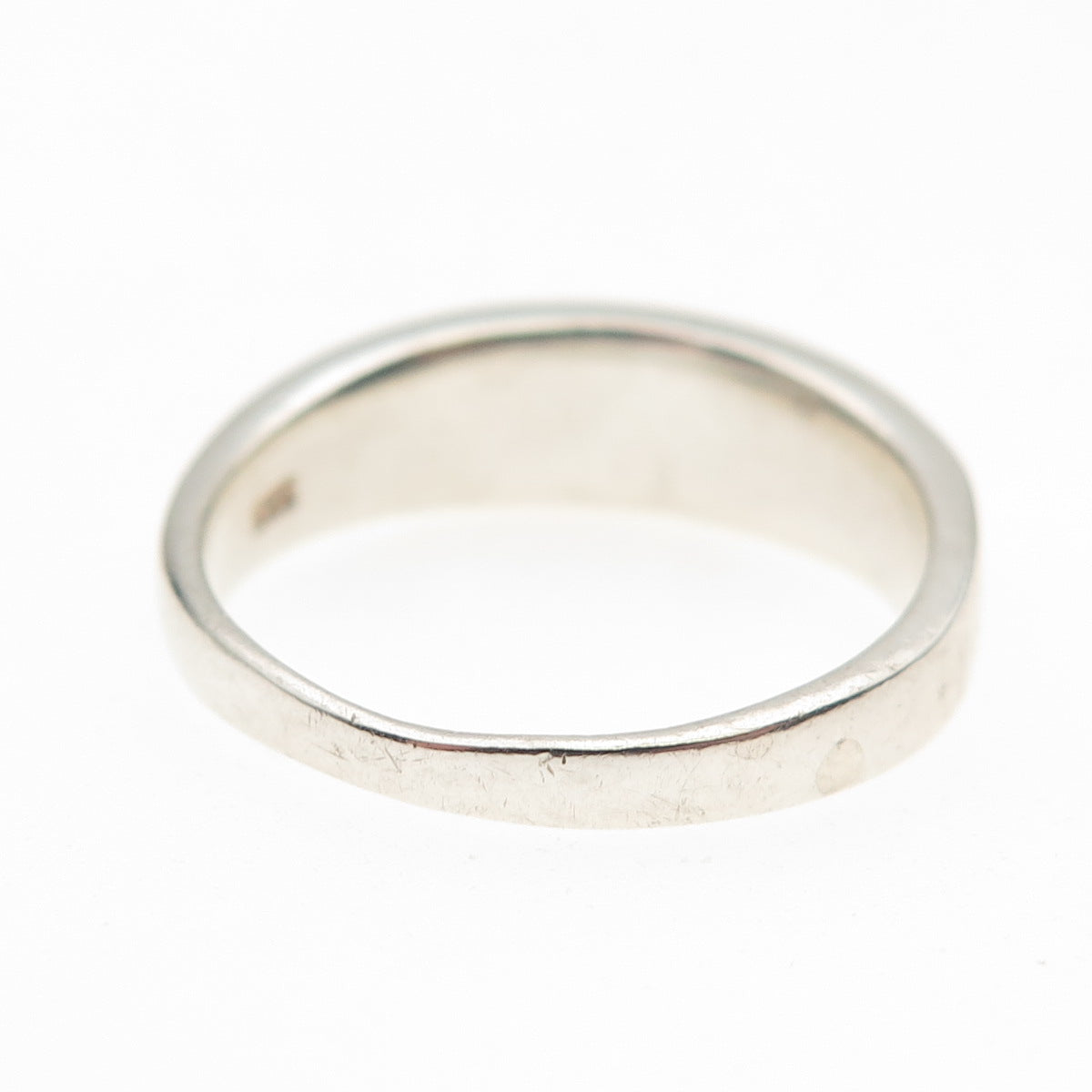 925 Sterling Silver Vintage Real Buffalo Turquoise Ring Size 8.75