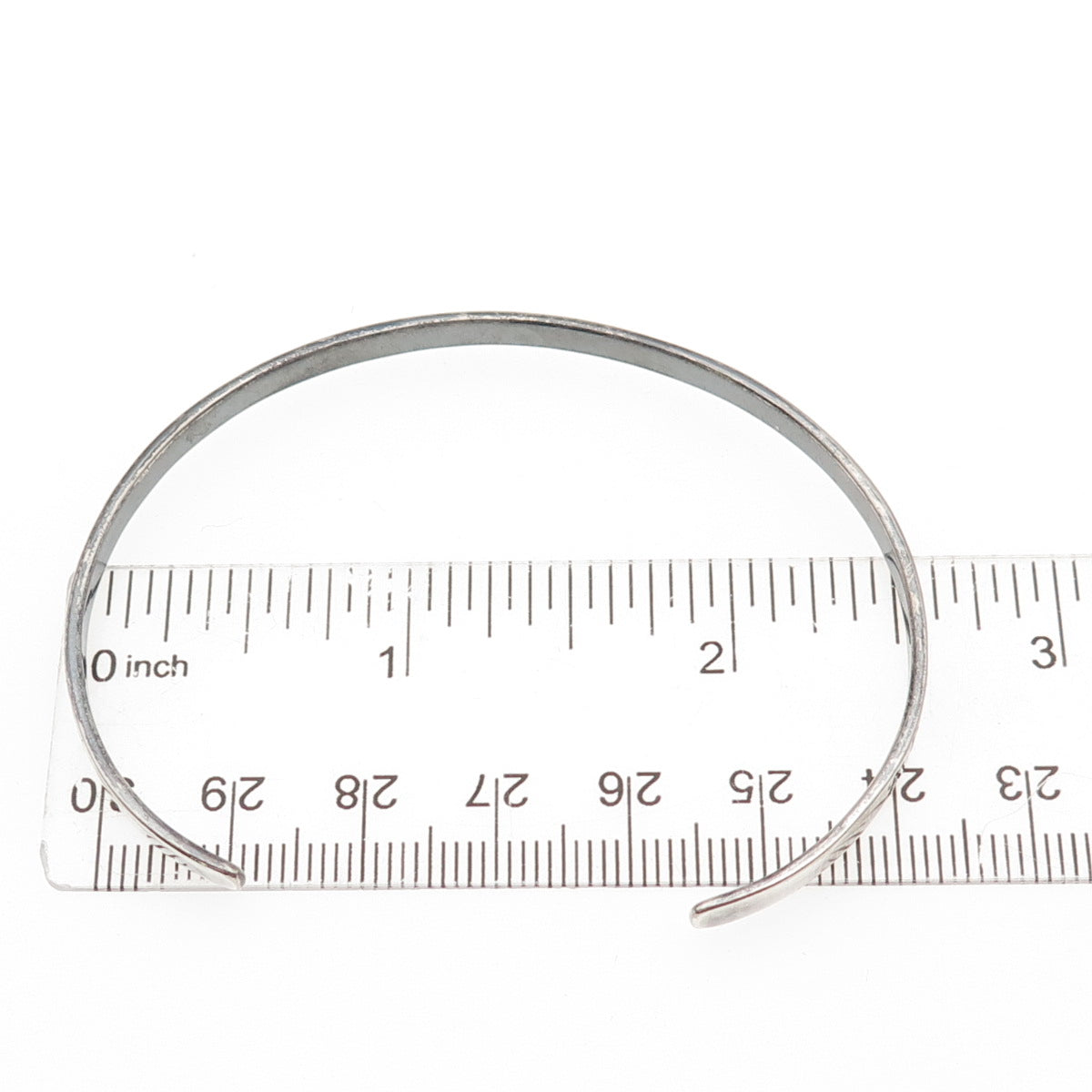 925 Sterling Silver Vintage True Friend Oxidized Adjustable Cuff Bracelet 7"