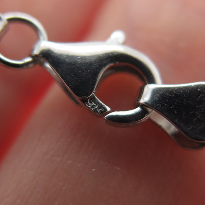 925 Sterling Silver Round-Cut Shaped C Z Bar Link Bracelet 7"