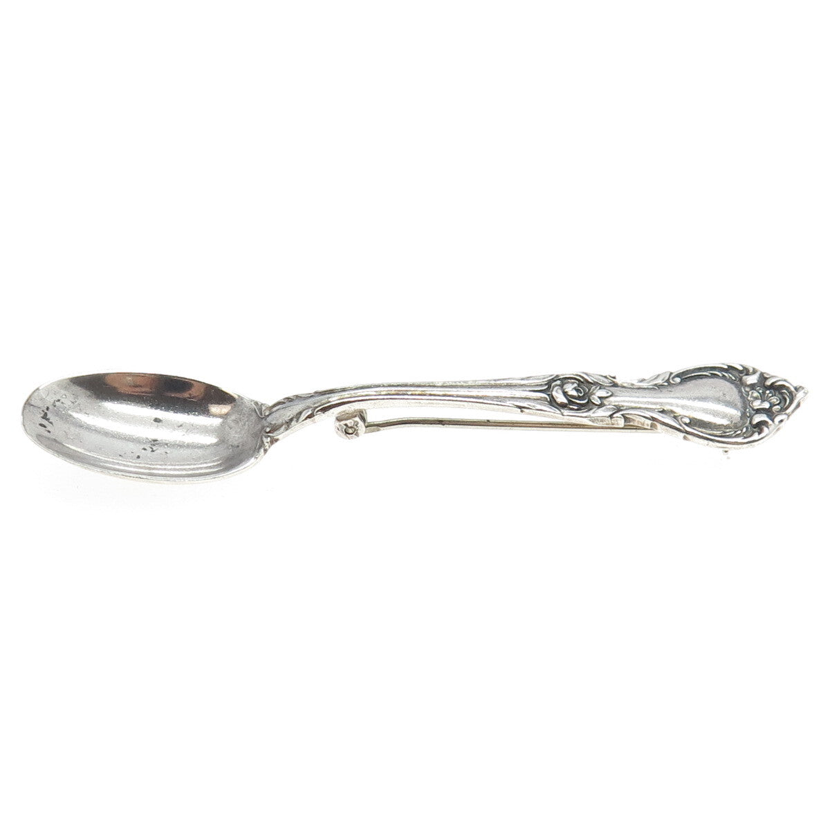 LUNT 925 Sterling Silver Vintage 1961 Alexandra Spoon Pin Brooch