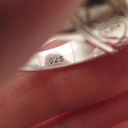 Brighton 925 Sterling Silver 2-Tone Vintage Infinity Heart Ring Size 8